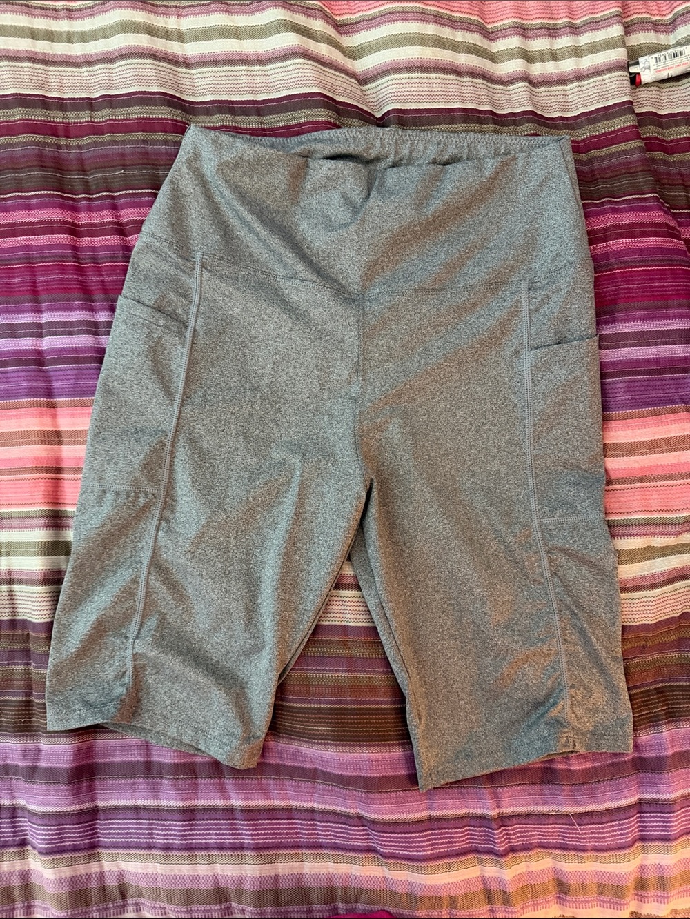 Amazon Gray Women's Bike Shorts with Side Pockets